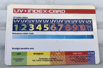 tarjeta uv